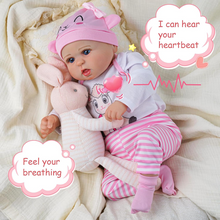 Breathing doll with heartbeat
